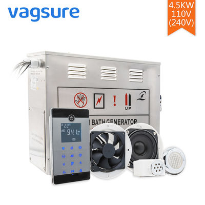 এসি 110V / 220V বাষ্প Sauna সরঞ্জাম 304 স্টেইনলেস স্টীল উপাদান LCD প্রদর্শন স্ক্রিন নিয়ন্ত্রণ